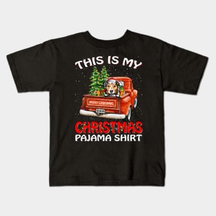 This Is My Christmas Pajama Shirt Australian Shepherd Truck Tree Kids T-Shirt